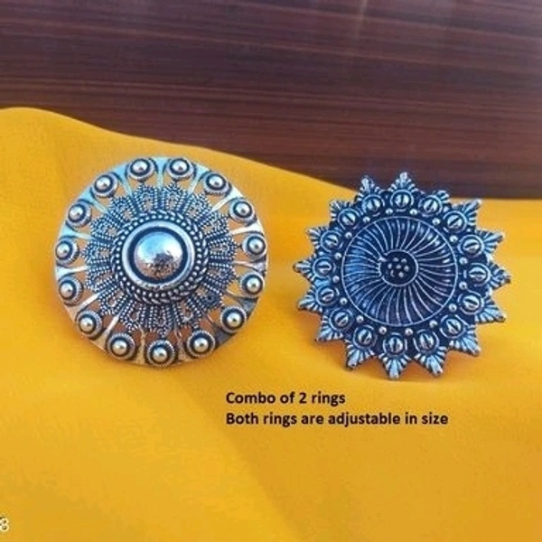 Shimmering Fancy Brass Rings*Base Metal: Brass