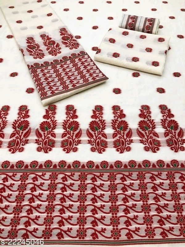 Mekhela Chadar Collection Colour White, Fabric Is Cotton 