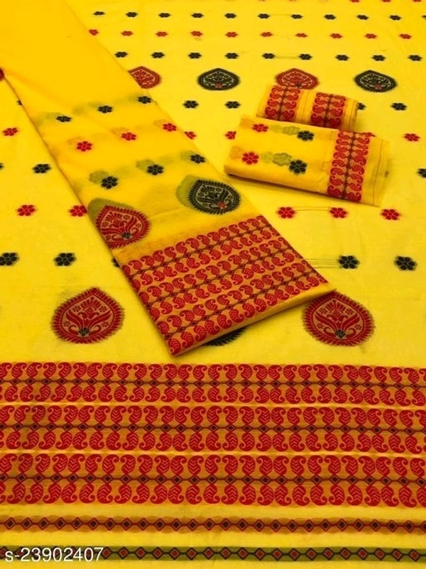 Trendy Assamese Mekhela Chador Fabric: Cotton Silk