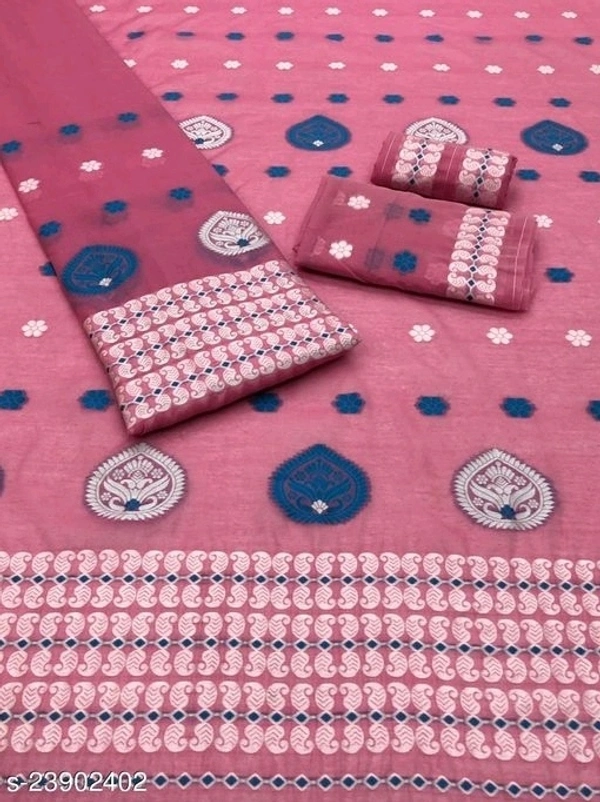 Trendy Assamese Mekhela Chador Fabric: Cotton Silk