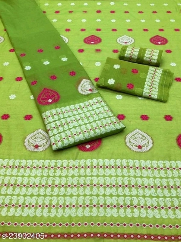 Trendy Assamese Mekhela Chador Fabric: Cotton Silk
