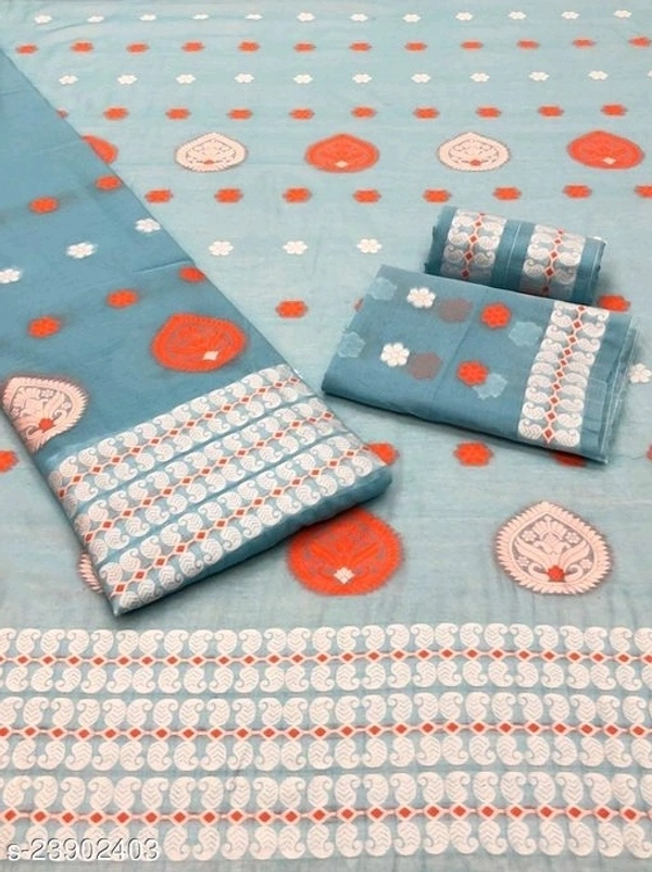 Trendy Assamese Mekhela Chador Fabric: Cotton Silk