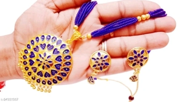 Assamese  Traditional Jewellery set Base Metal: Copper Plating: Gold Plated