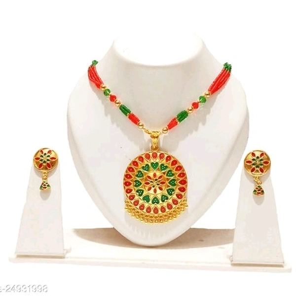 Assamese  Traditional Jewellery set Base Metal: Copper Plating: Gold Plated