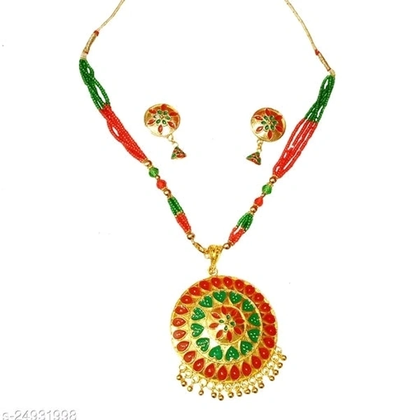 Assamese  Traditional Jewellery set Base Metal: Copper Plating: Gold Plated