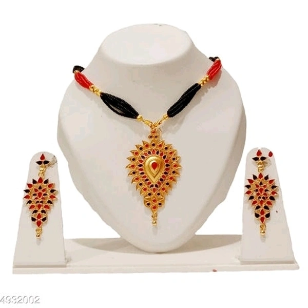 Assamese  Traditional Jewellery set Base Metal: Copper Plating: Gold Plated