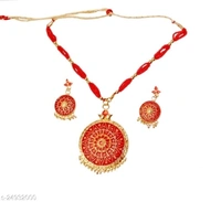 Assamese  Traditional Jewellery set Base Metal: Copper Plating: Gold Plated