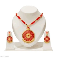 Assamese  Traditional Jewellery set Base Metal: Copper Plating: Gold Plated