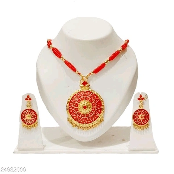 Assamese  Traditional Jewellery set Base Metal: Copper Plating: Gold Plated
