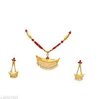 Assamese  Traditional Jewellery set Base Metal: Copper Plating: Gold Plated