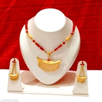 Assamese  Traditional Jewellery set Base Metal: Copper Plating: Gold Plated
