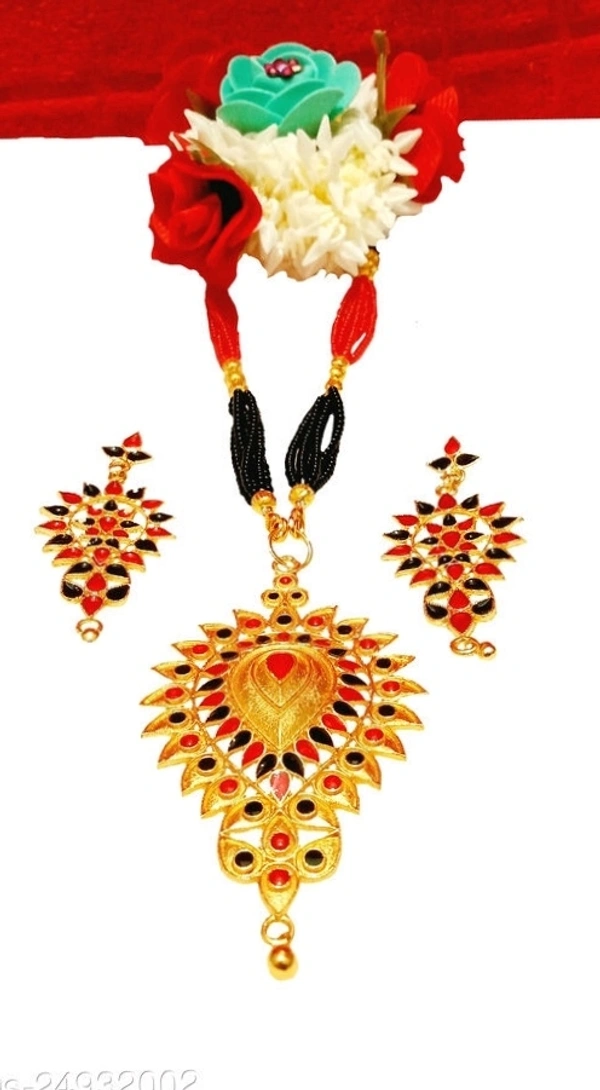 Assamese  Traditional Jewellery set Base Metal: Copper Plating: Gold Plated