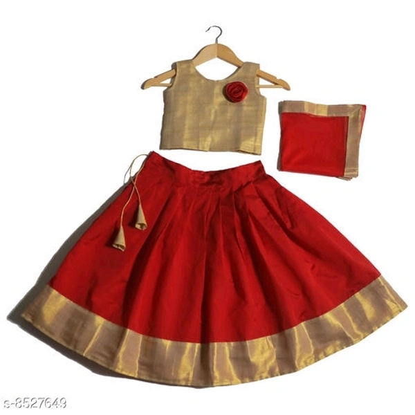 Cute Designer Girls Lehenga Choli Dupatta Set* - Cash On Delivery