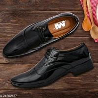 Unique Trendy Men Formal Shoes*Material: Synthetic / Patent Leather - Cash On Delivery