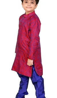 Pretty Funky Kids Boys Kurta Sets*Top fabric: Cotton