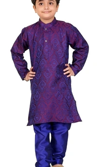Pretty Funky Kids Boys Kurta Sets*Top fabric: Cotton