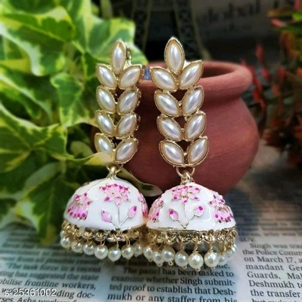 Jhumkhas Twinkling Fancy Earrings*Base Metal: Brass & Copper