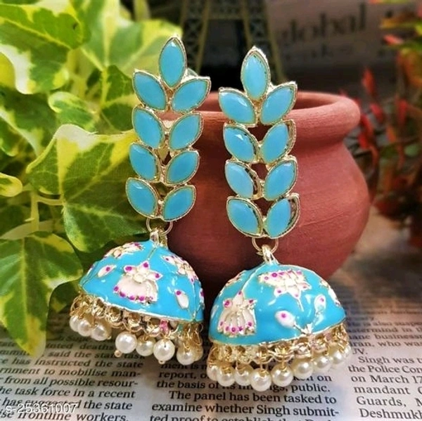 Jhumkhas Twinkling Fancy Earrings*Base Metal: Brass & Copper