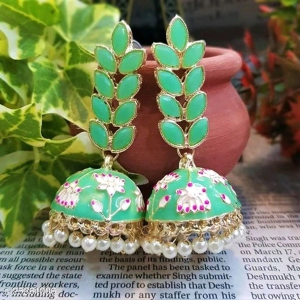 Jhumkhas Twinkling Fancy Earrings*Base Metal: Brass & Copper