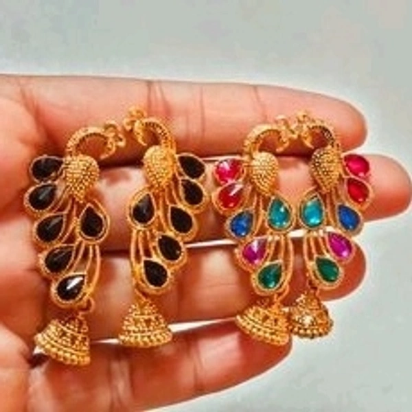 Diva Glittering Earrings Jhumka*Base Metal: AlloyPlating: Gold Plated