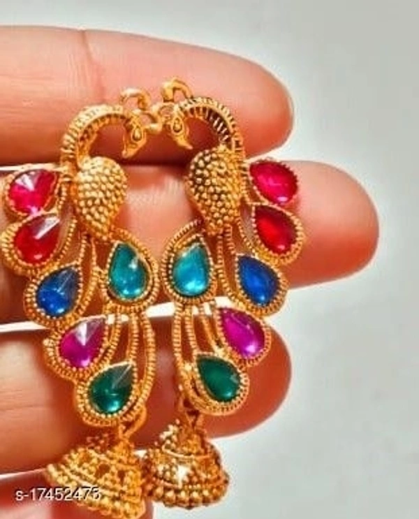 Diva Glittering Earrings Jhumka*Base Metal: AlloyPlating: Gold Plated