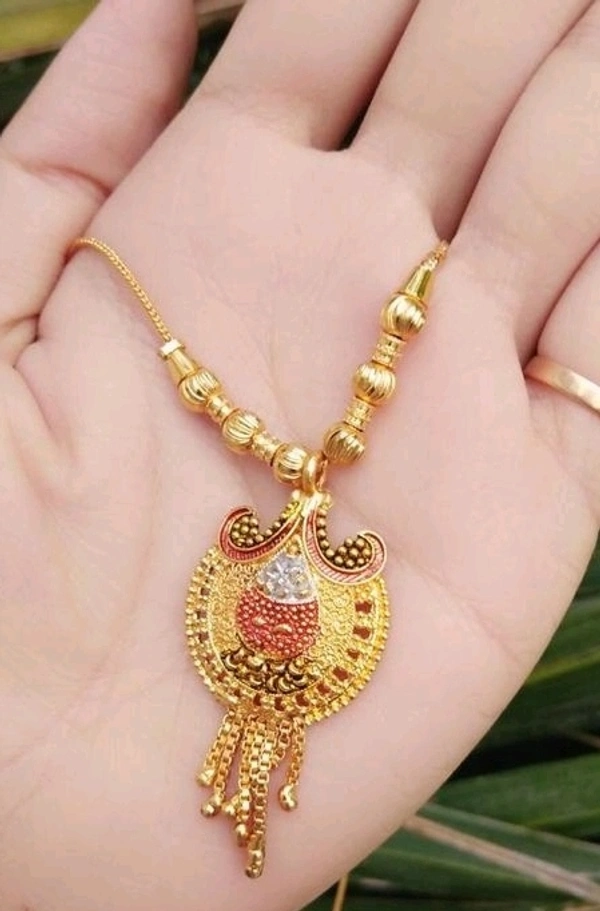 Feminine Attractive Brass Necklace
