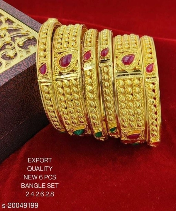 Elite Chic Bracelet & Bangles
Base Metal: Brass