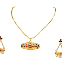 Assamese axomiya traditional gohona dhulbiri  jewellery set
*Base Metal: Copper
