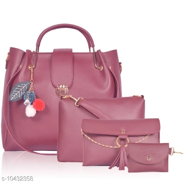 Voguish Attractive Women Handbags
 Combo Of 4 Pieces - free Shipping, free Shipping