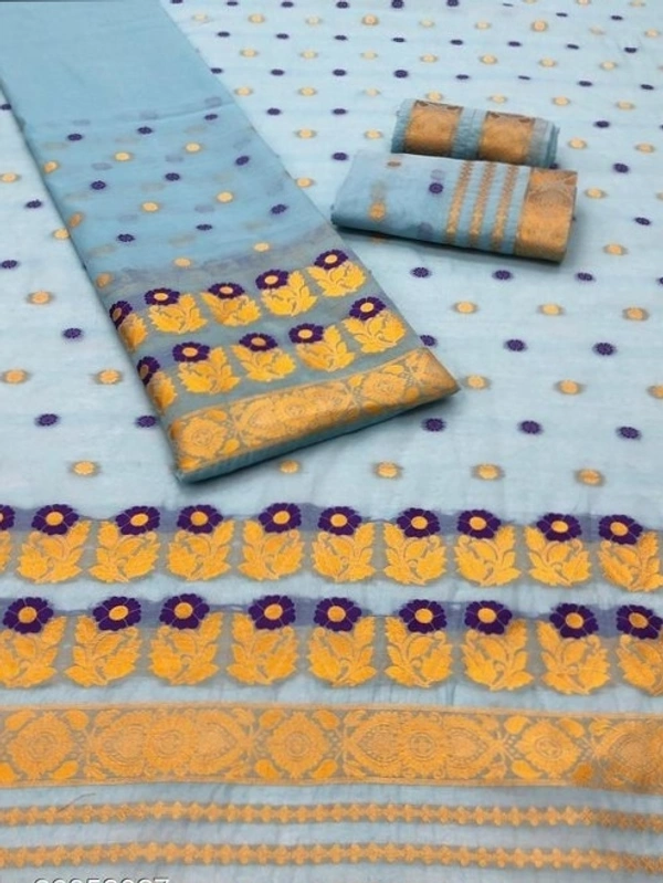 mekhela chador assamese
Fabric: Cotton SilkBlouse: Separate Blouse Piece (Cash On Delivery) - Free shipping