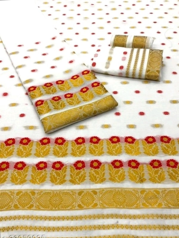 Mekhela Chador Assamese
Fabric: Cotton SilkBlouse: Separate Blouse Piece (Cash On Delivery) - Free shipping