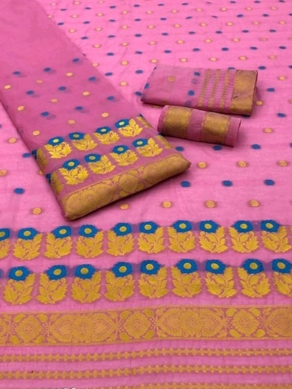 Mekhela Chador Assamese
Fabric: Cotton SilkBlouse: Separate Blouse Piece (Cash On Delivery) - Free shipping