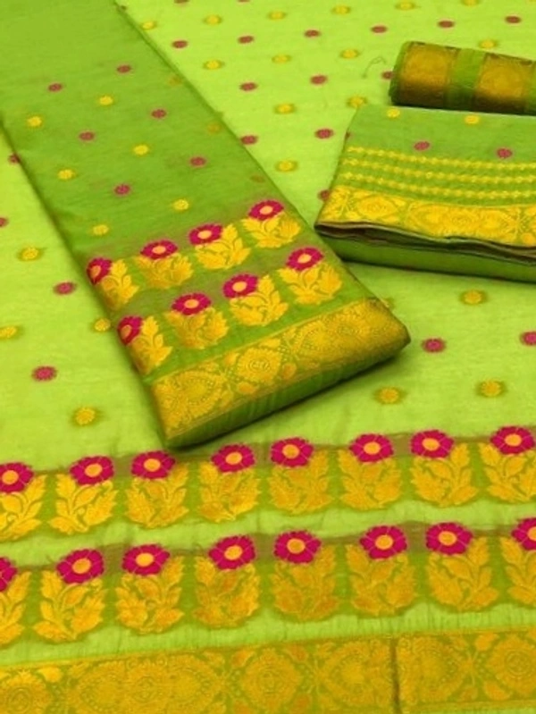 Mekhela Chador Assamese
Fabric: Cotton SilkBlouse: Separate Blouse Piece (Cash On Delivery) - Free shipping