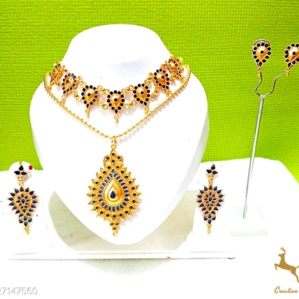 Glittering Assamese Jewellery Sets (Cash On Delivery) - Select the Choice Image send on whatsapp link given on description , Free Shipping