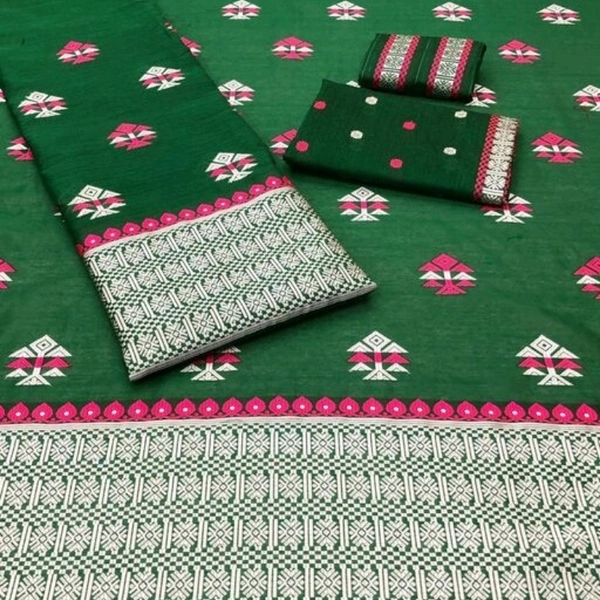 Asomiya Cotton Mekhela Chador (Cash On Delivery) - Send Choice image to Whatsapp link given on Description, Free Shipping
