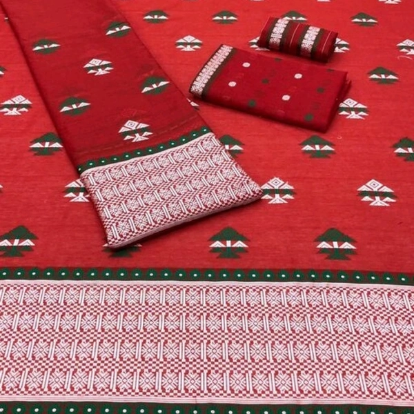 Asomiya Cotton Mekhela Chador (Cash On Delivery) - Send Choice image to Whatsapp link given on Description, Free Shipping