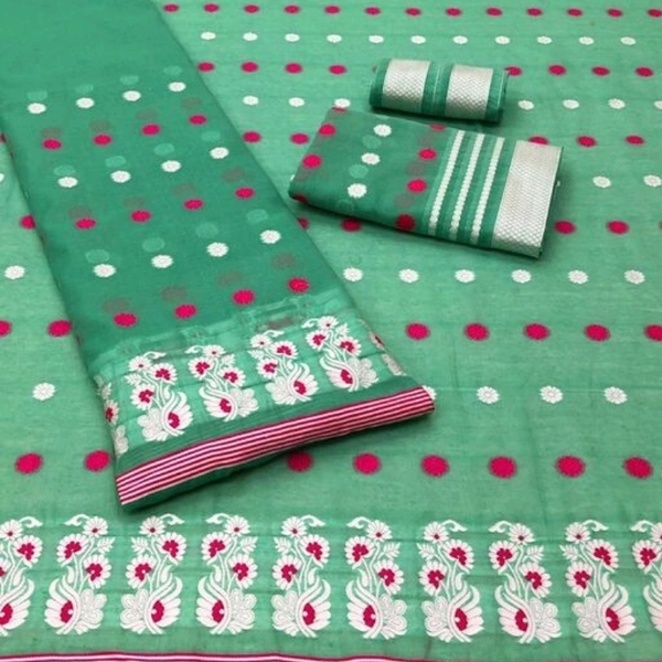 Asomiya Cotton Mekhela Chador (Cash On Delivery) - Send your choice image to Whatsapp link given on Description, Free Shipping