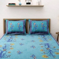 Stylish Cotton Double Bedsheets - Send Your Choice Image to Whatsapp link on Description, Free Shipping