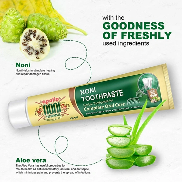 Apollo  Noni & Aloevera ToothPast - 150gm - 150gm