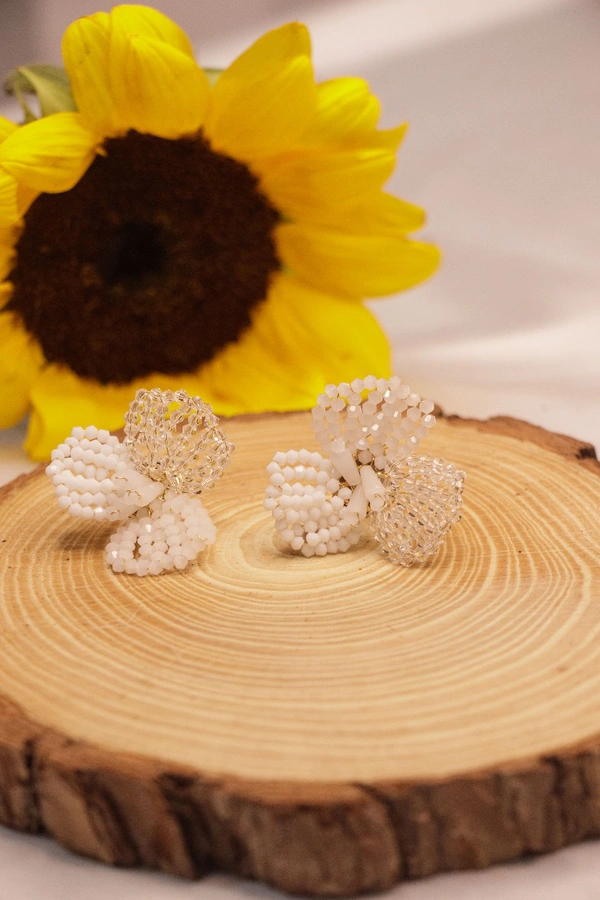 Crystal Earring ( White ) 