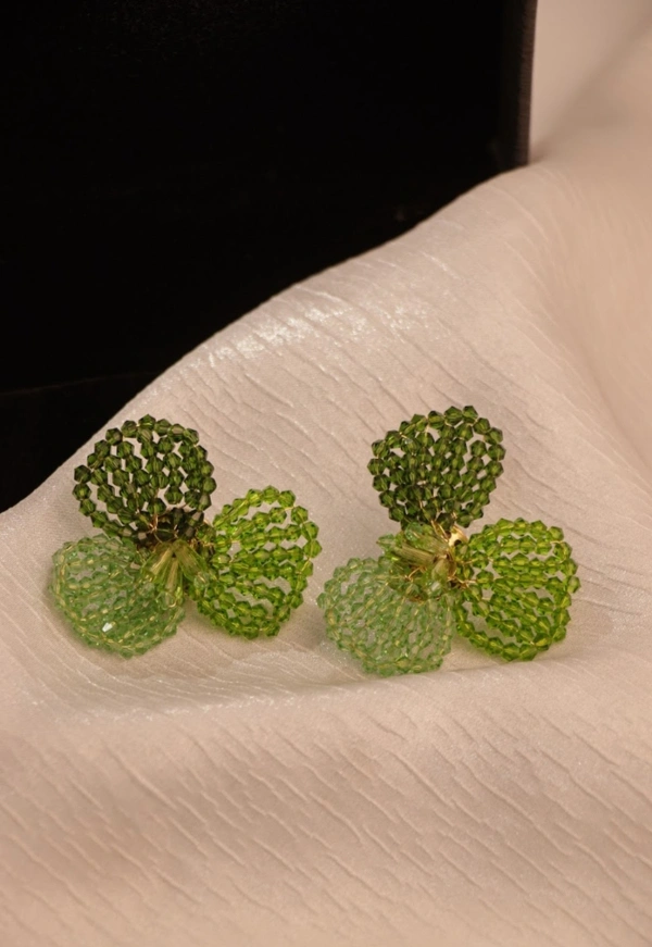 Crystal Earring ( Green ) 