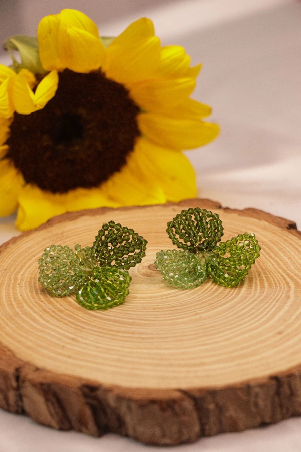 Crystal Earring ( Green ) 