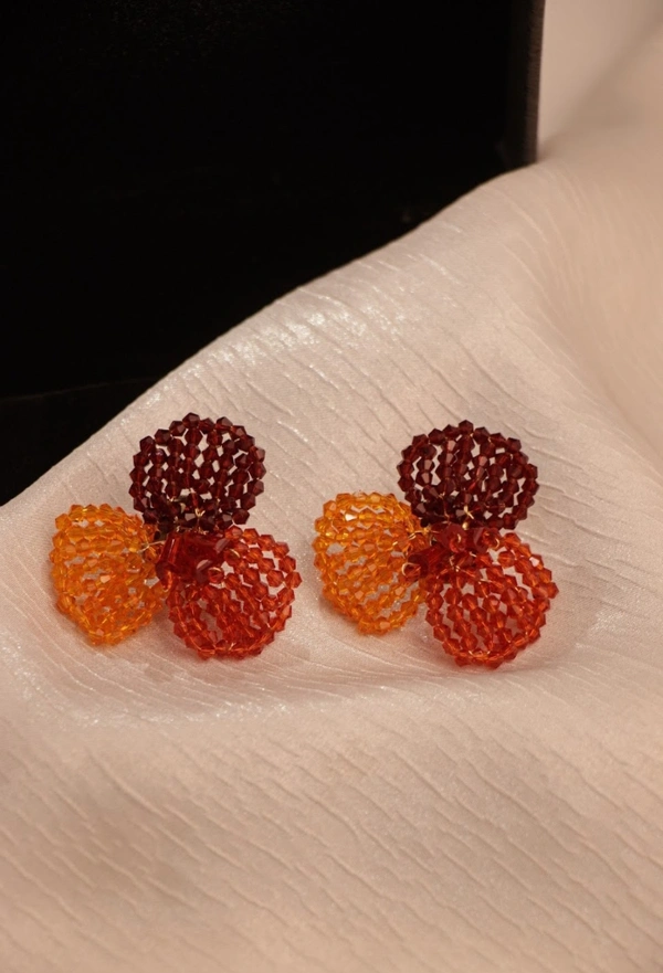 Crystal Earring ( Red ) 