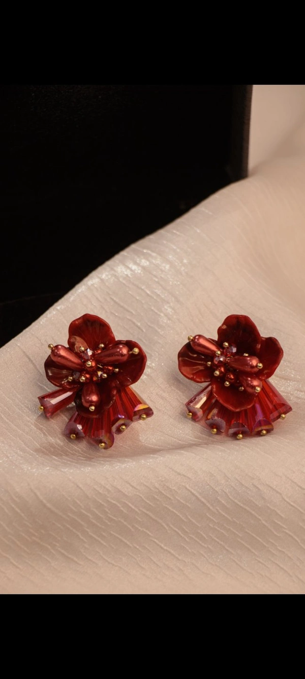 Day Wear Earring  - Red