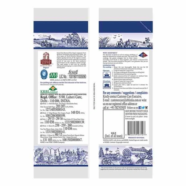 India Gate Super Basmati Rice : 5 kg