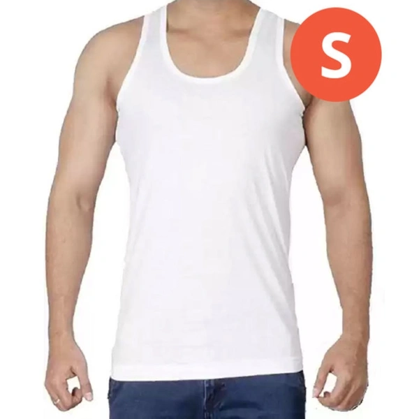 Macho Men's Metro Vest White RN - 80 cm (S) : 2 Pieces