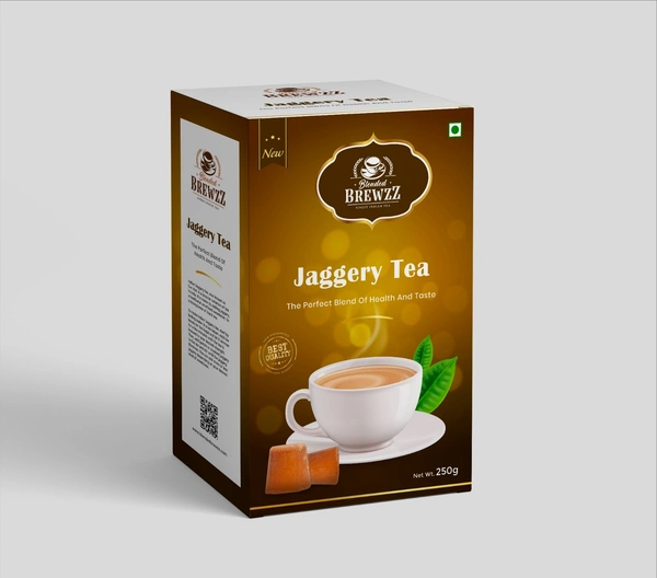 Blended Brewzz Jaggery Tea, Jaggery tea premix,Masala tea premix  - 500 Gm