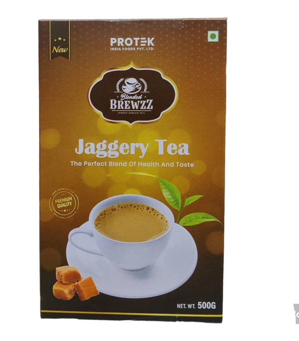 Blended Brewzz Jaggery Tea, Jaggery tea premix,Masala tea premix  - 500 Gm