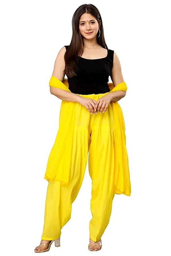 Jaipur cotton Shalwar / Patiyala - Free, Lemon yellow