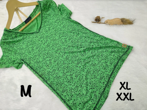 VDT Green Printed Tshirt - XXL